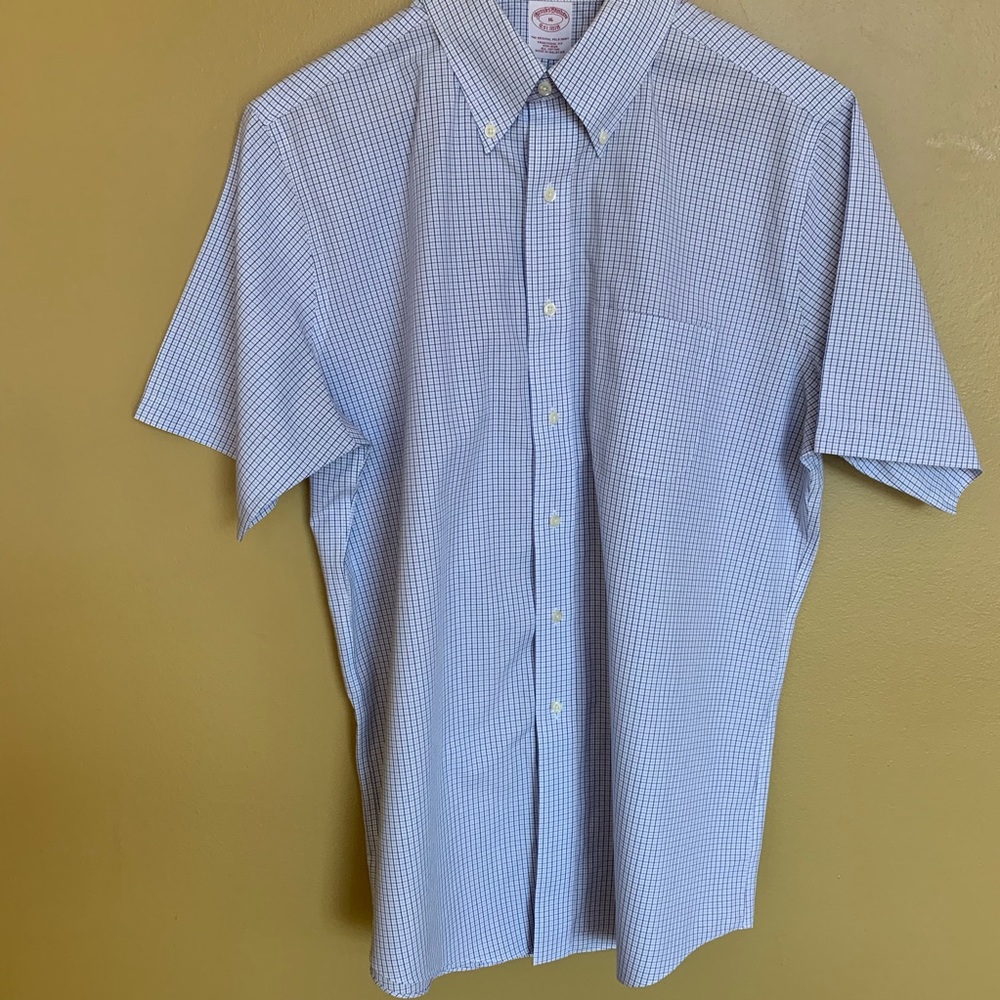 NWOT Mens Brooks Brothers Plaid Shirt Size 16